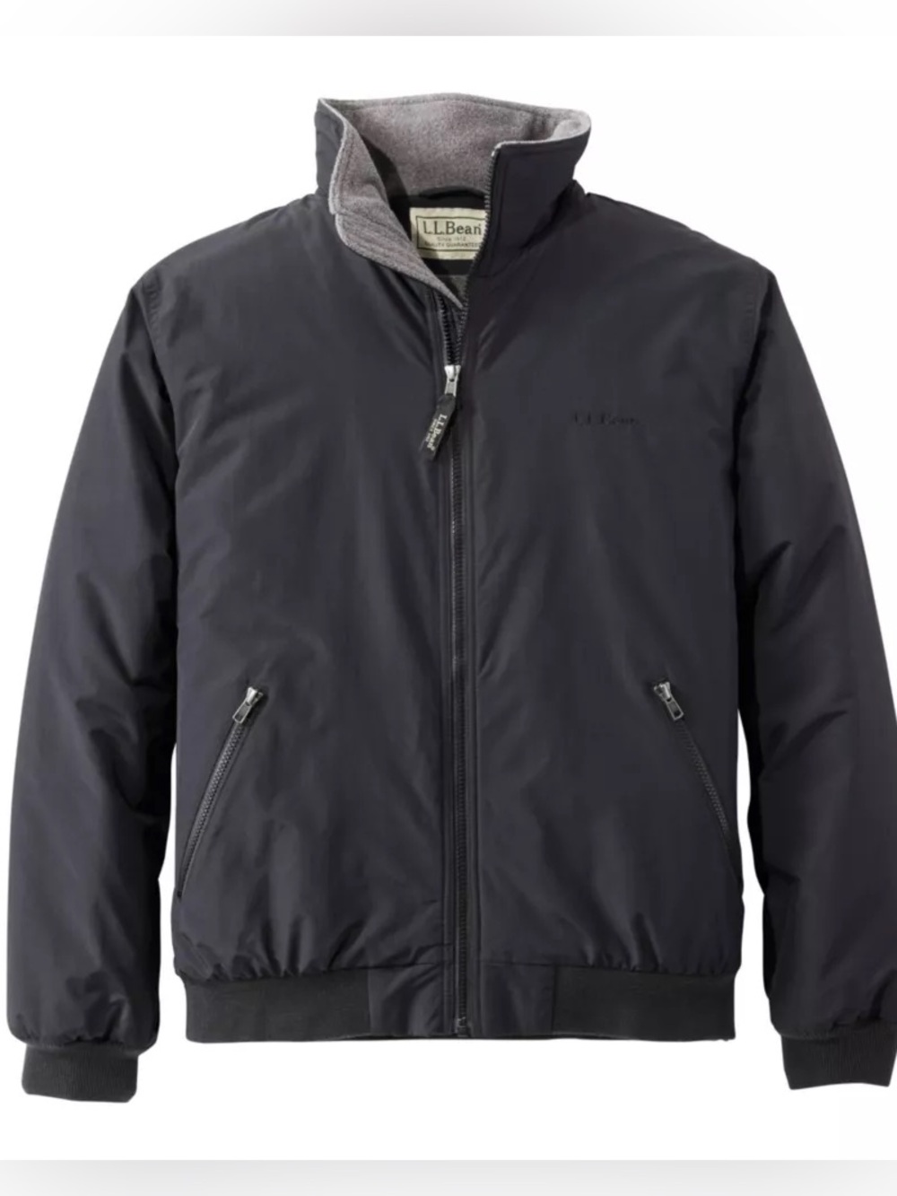 LL BEAN Warm-Up fleece lined jacket
